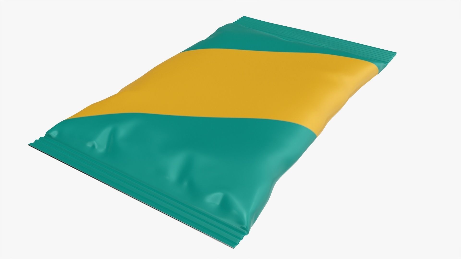 Small snack package mockup 03 3D model_2