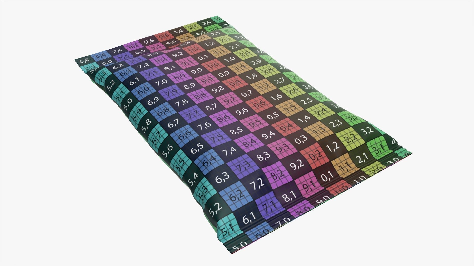 Small snack package mockup 03 3D model_9