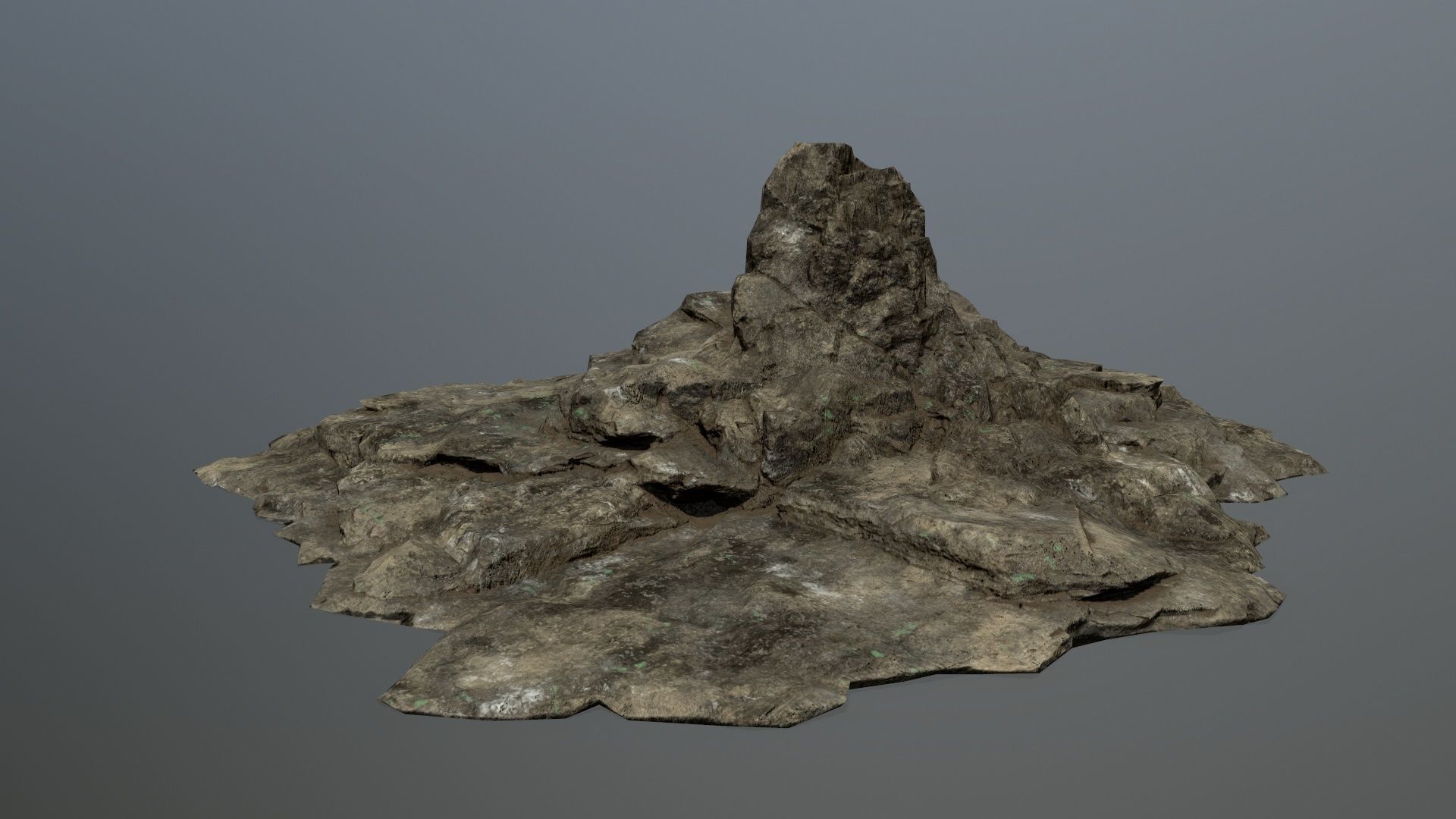 rocks rock Low-poly 3D model_8