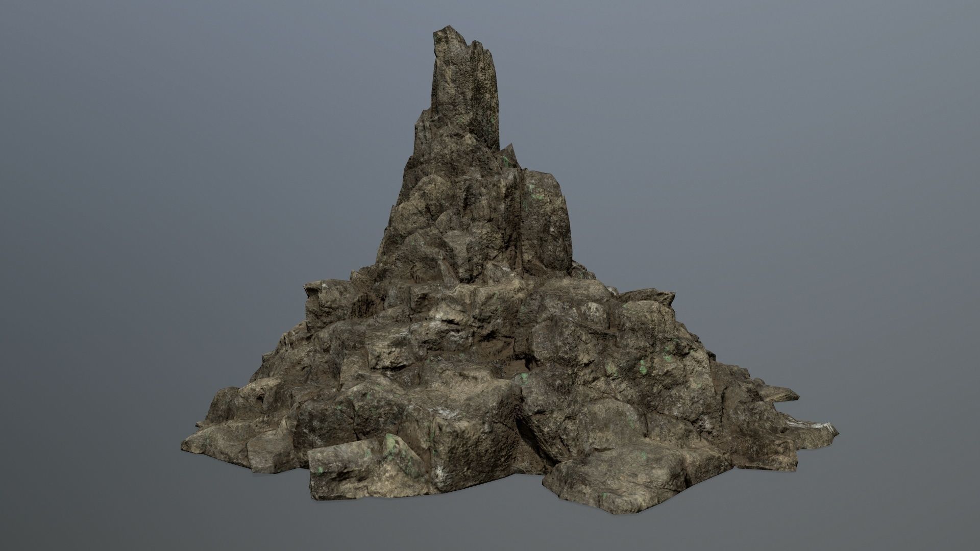 rocks rock Low-poly 3D model_6