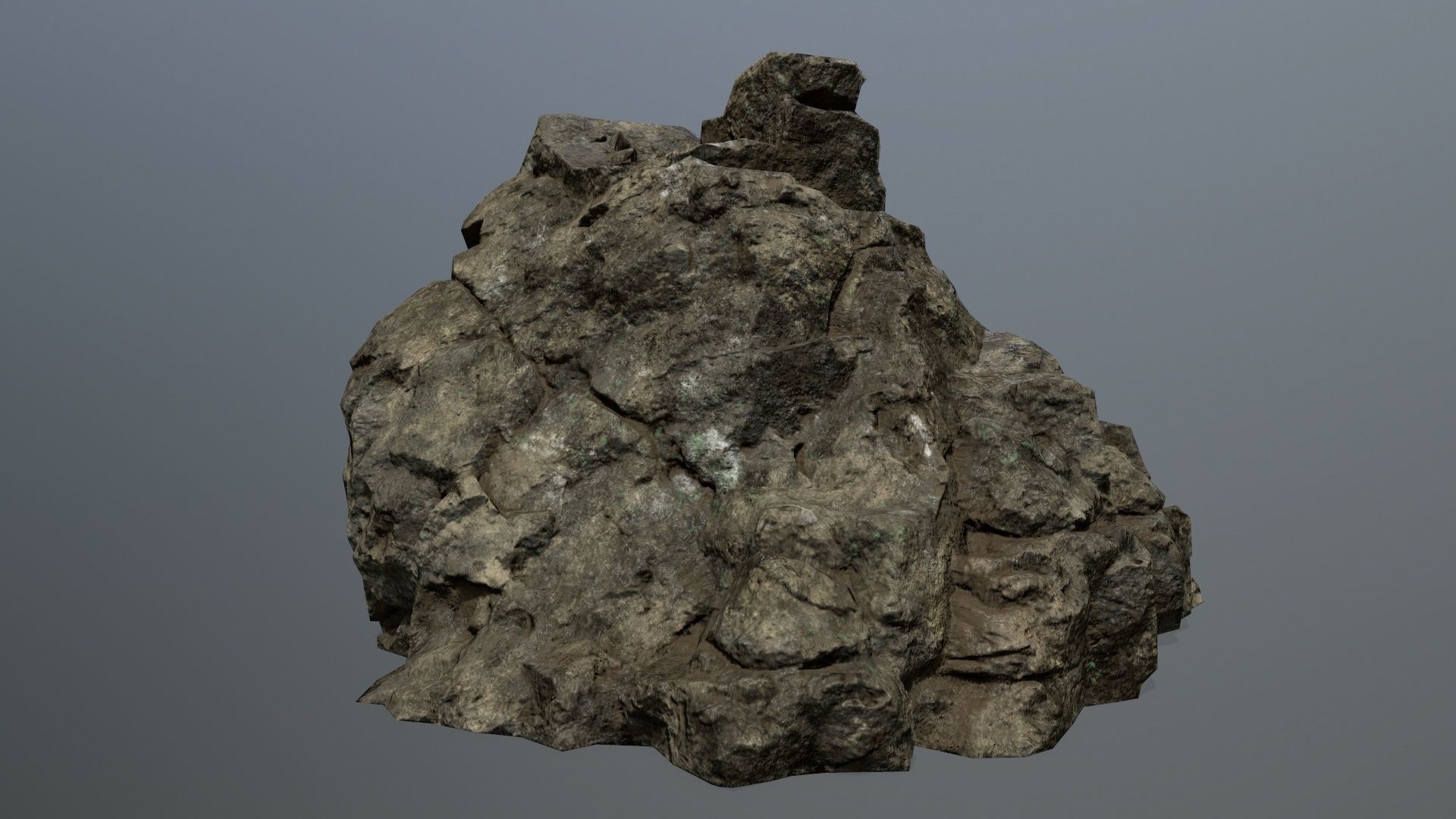 rocks rock Low-poly 3D model_1