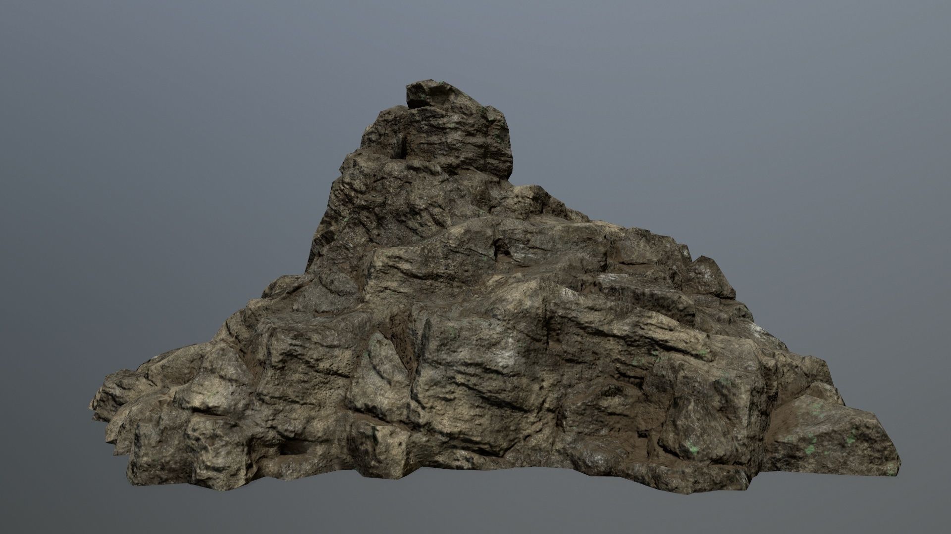 rocks rock Low-poly 3D model_3