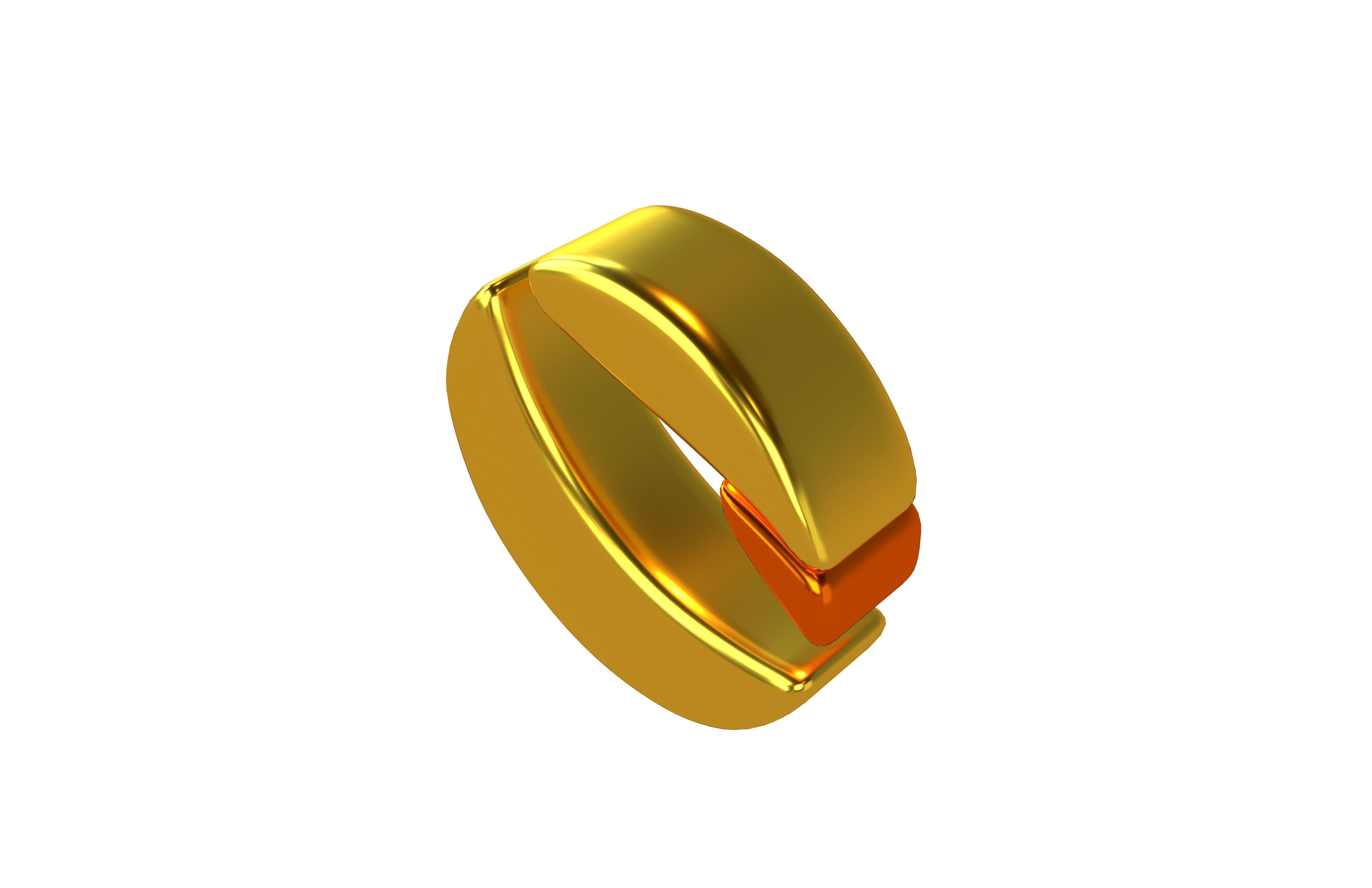 Terra Coin v2 003 Low-poly 3D model_2