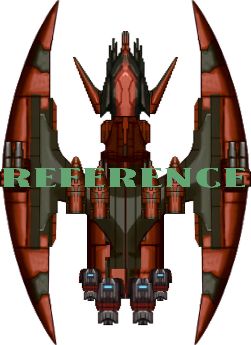 Alien space ship Futuristic 3D model_6