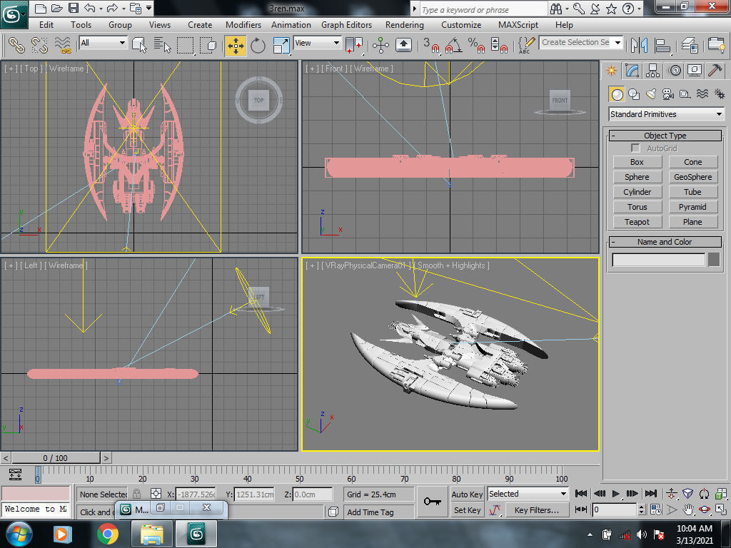Alien space ship Futuristic 3D model_17