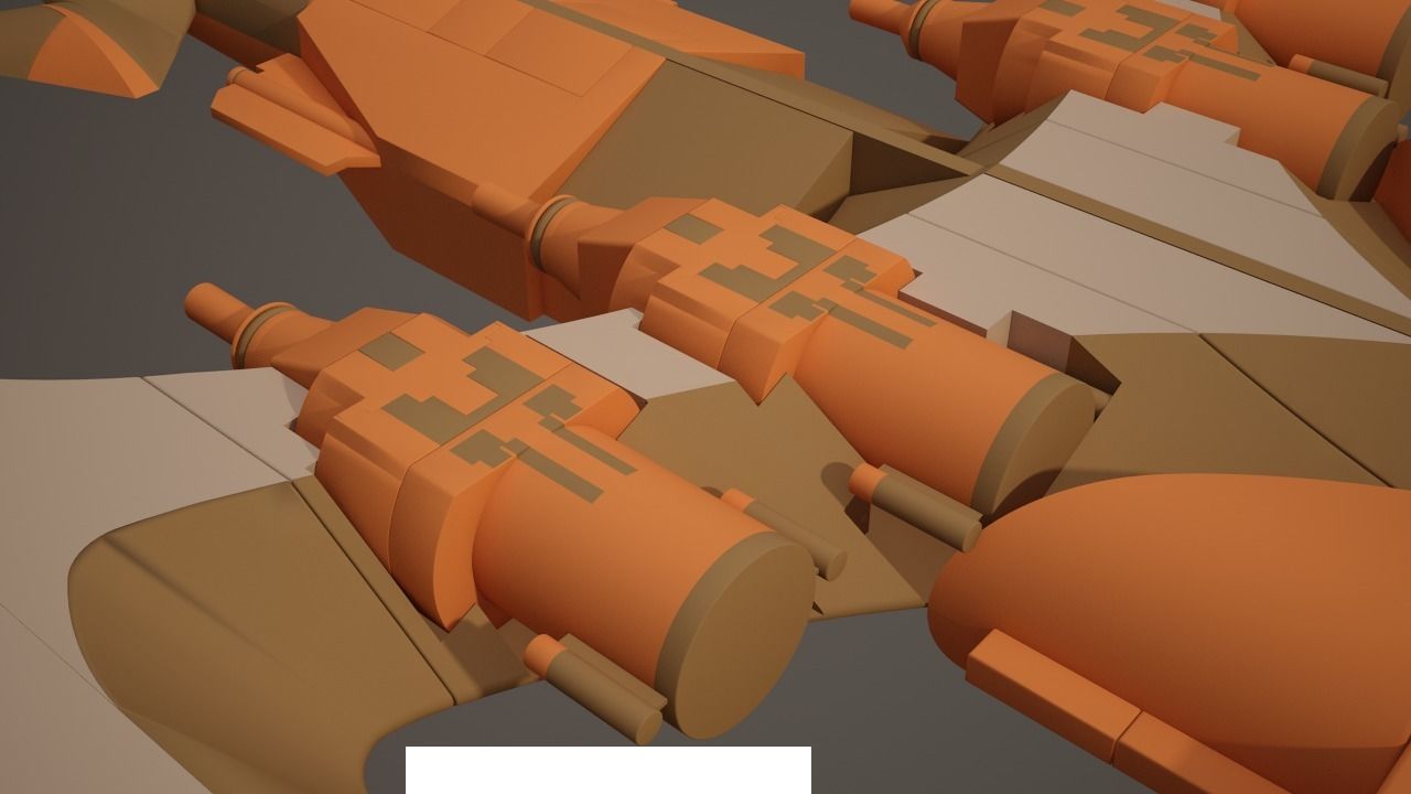 Alien space ship Futuristic 3D model_5