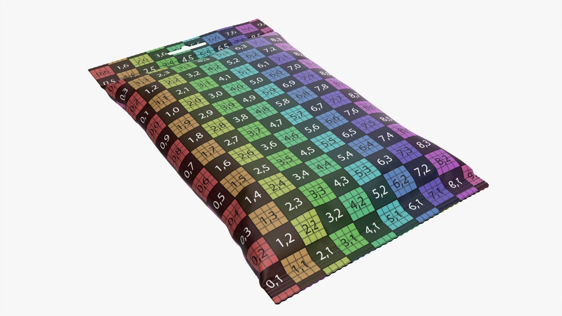 Small snack package mockup 05 hanging 3D model_9