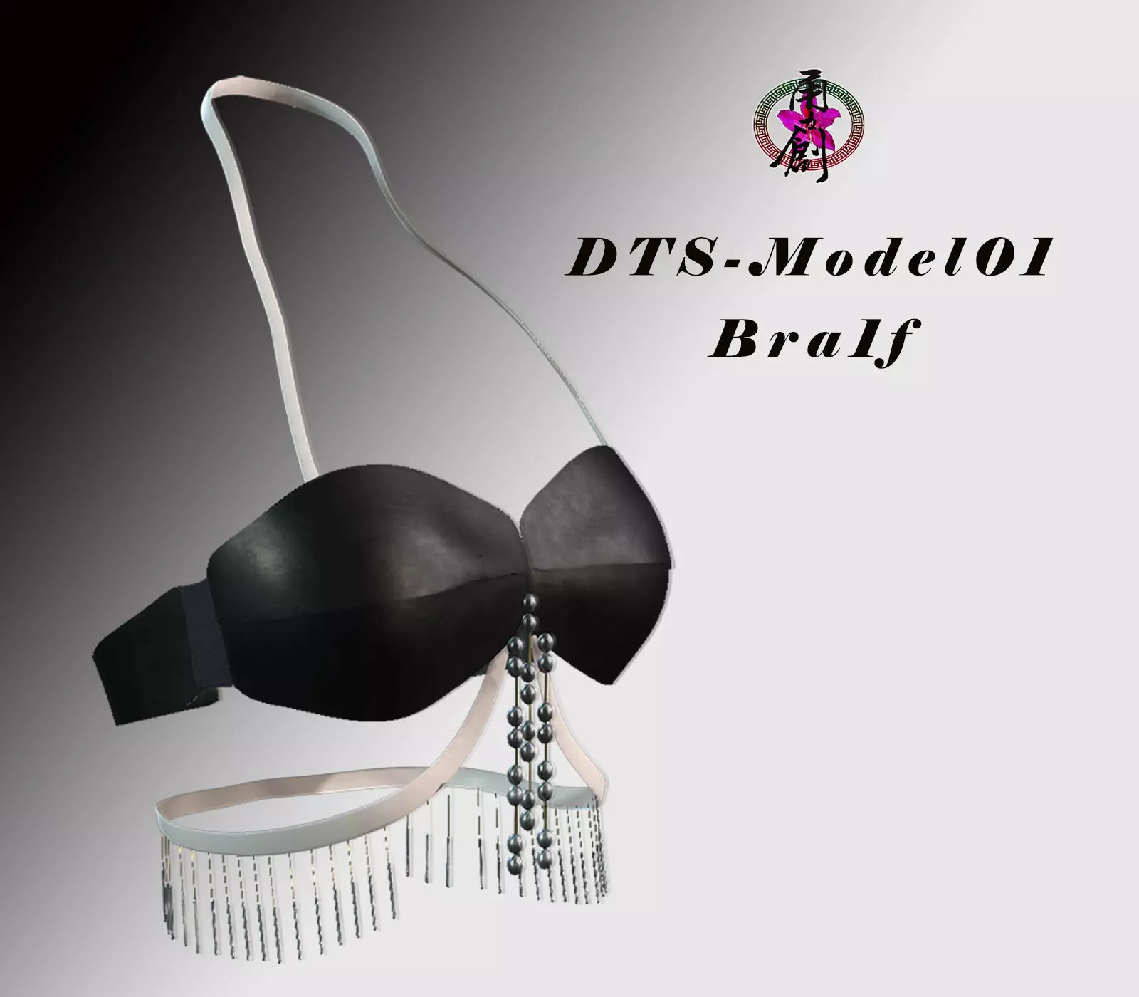 DTS-Model01-Bra1F bra with fringes Low-poly 3D model_0