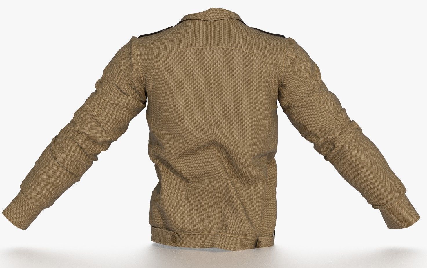 BOMBER military jacket 3D model_4