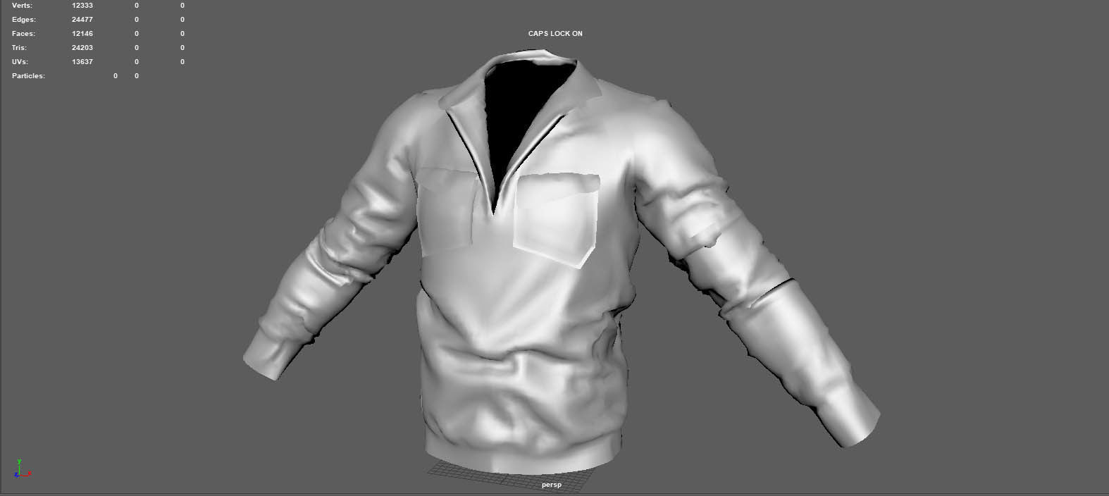 BOMBER military jacket 3D model_7