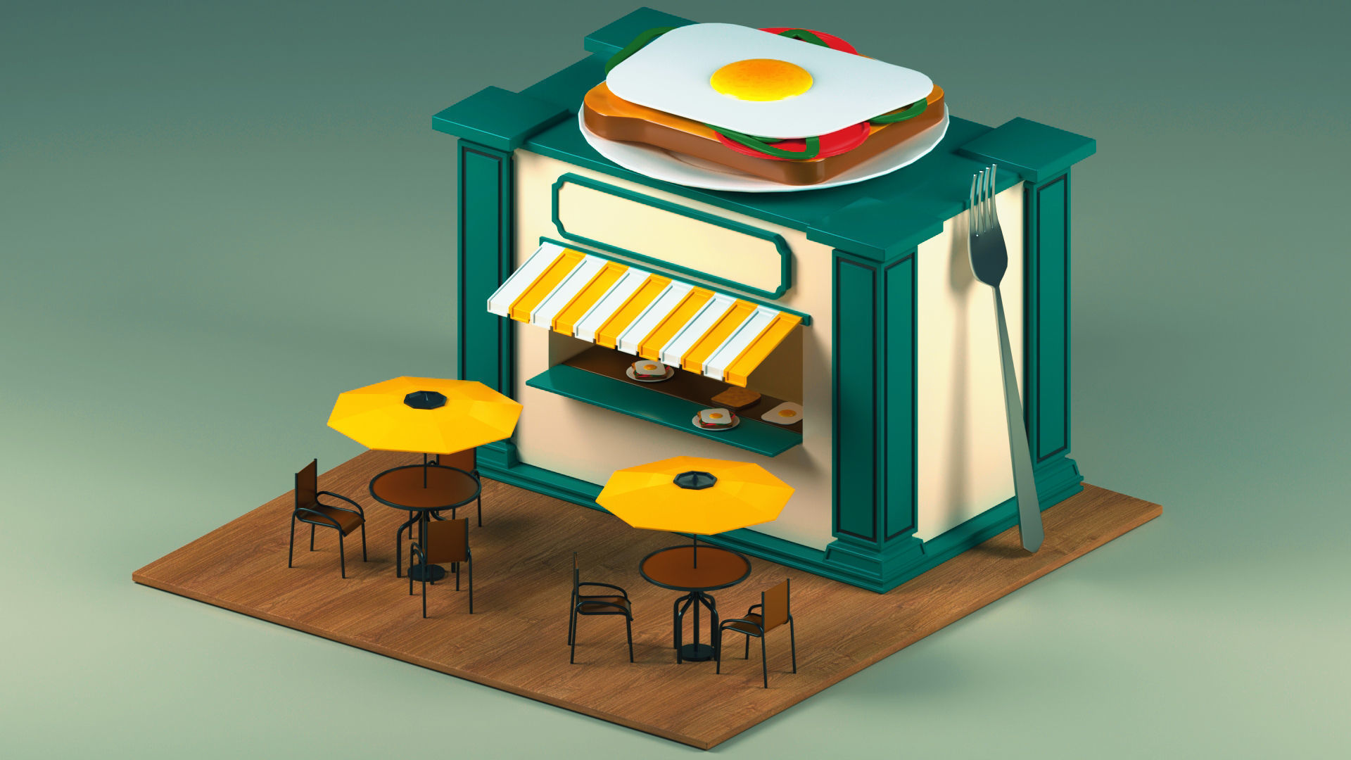 Low Poly City Pack Low-poly 3D model_12