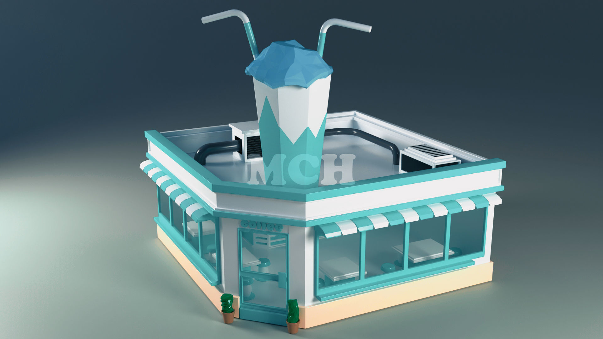 Low Poly City Pack Low-poly 3D model_25