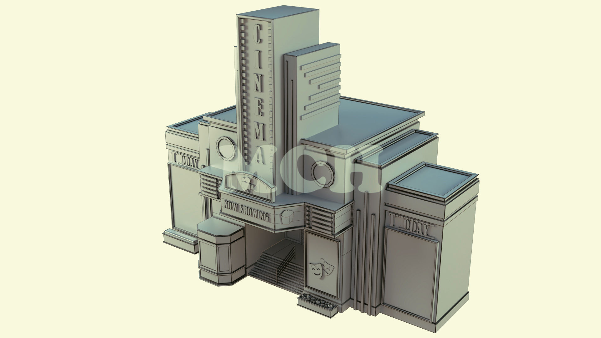 Low Poly City Pack Low-poly 3D model_19