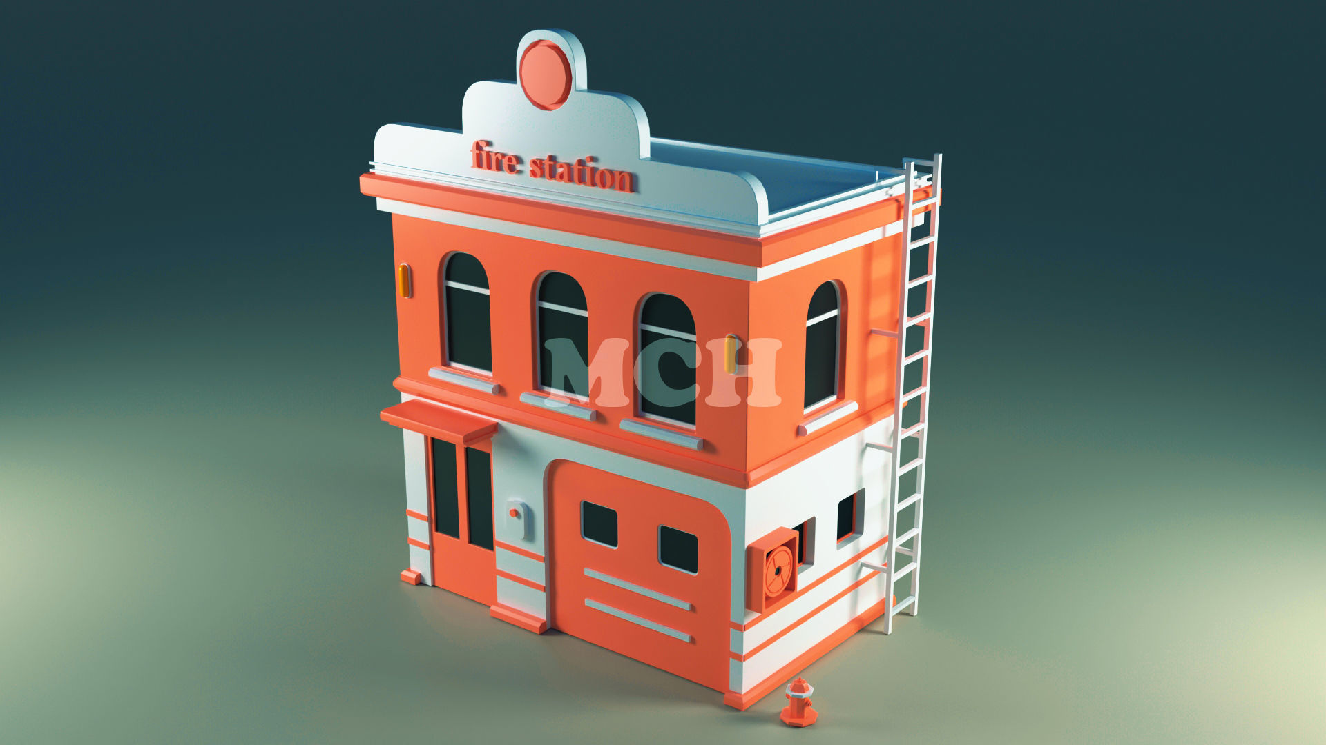 Low Poly City Pack Low-poly 3D model_24
