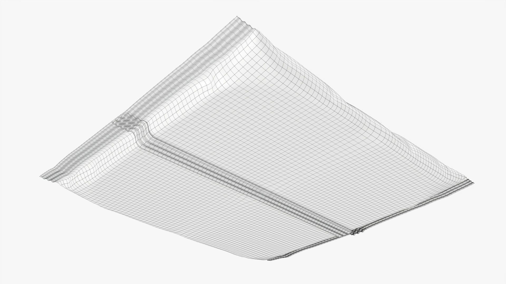 Square snack package mockup 02 3D model_8