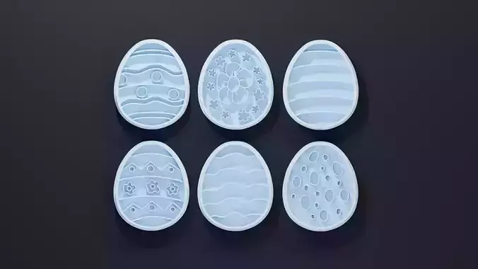 Easter egg cookie Cutters 2