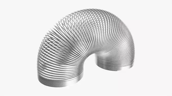 Stretched metal spring toy 