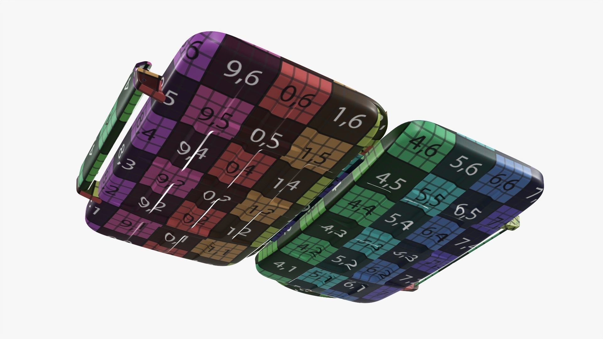 SD memory card carrying case 3D model_17