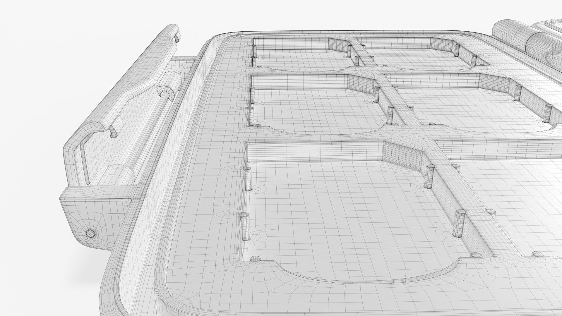 SD memory card carrying case 3D model_9