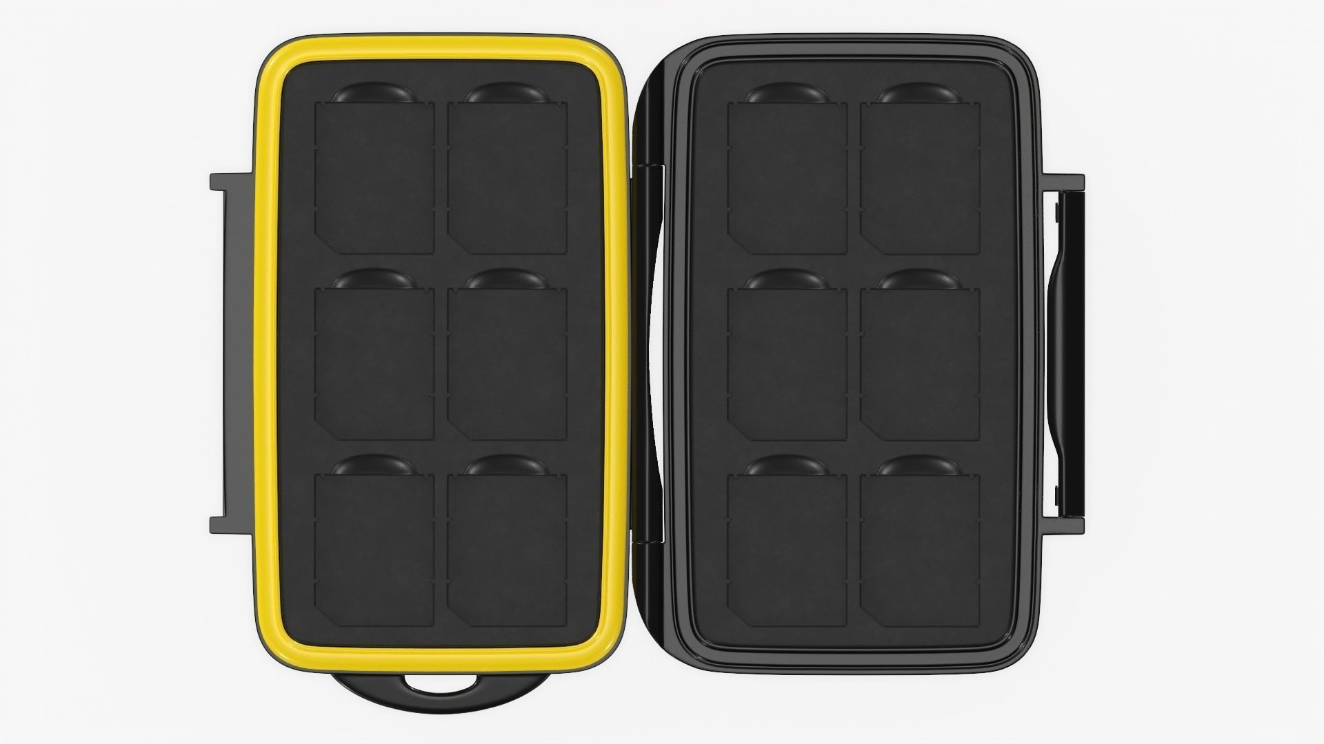 SD memory card carrying case 3D model_6