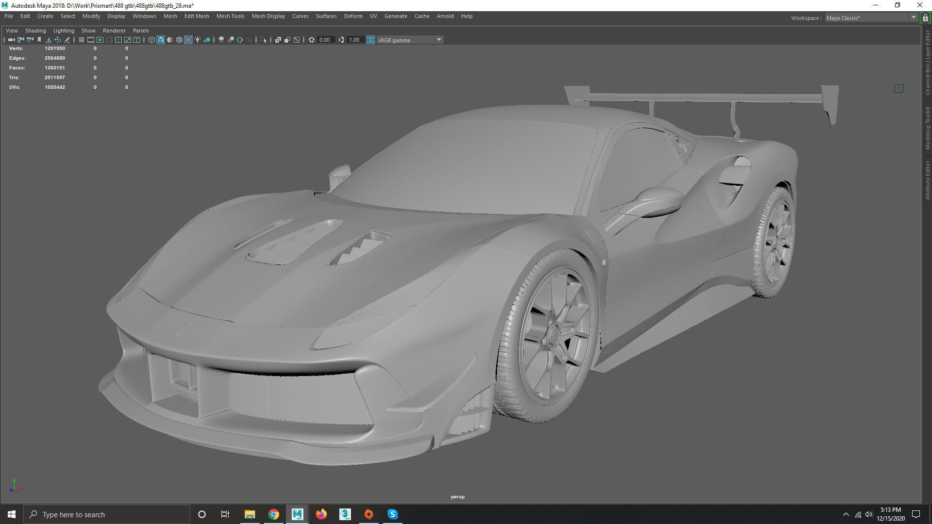 Ferrari 488 GTB 3D model_1