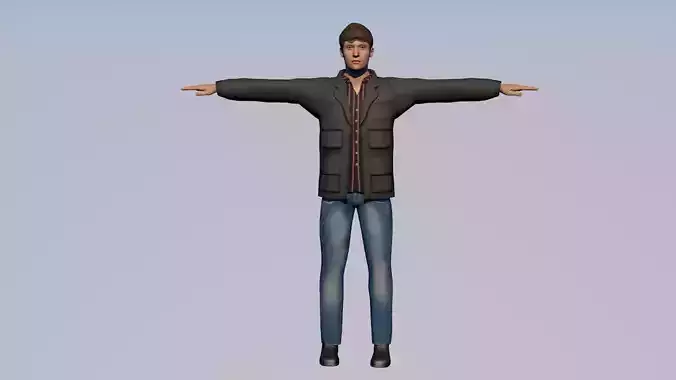 Typical Human Male Free 3D model