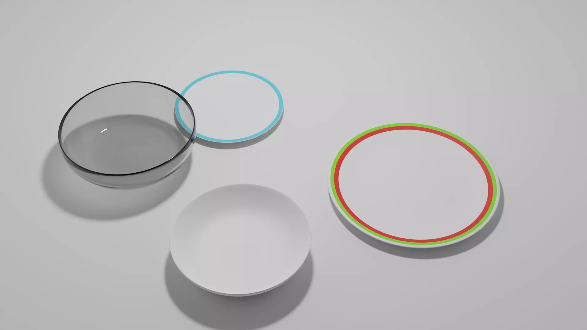 white plate Free low-poly 3D model