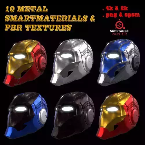 10 metal smartmaterials and pbr textures Texture