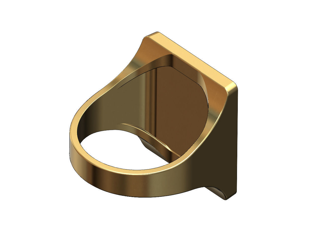 Large heraldic lily rectangular ring size 6to13 3D print model_3