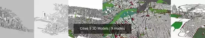 Cities 9 3D Models 3D Model Collection
