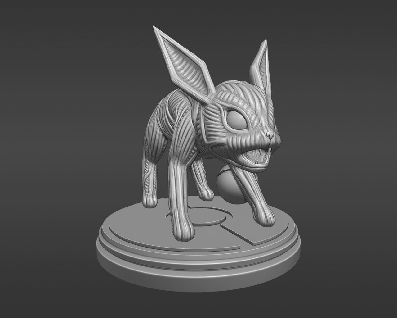 Kitsune Pokemon fox 3D print model_11
