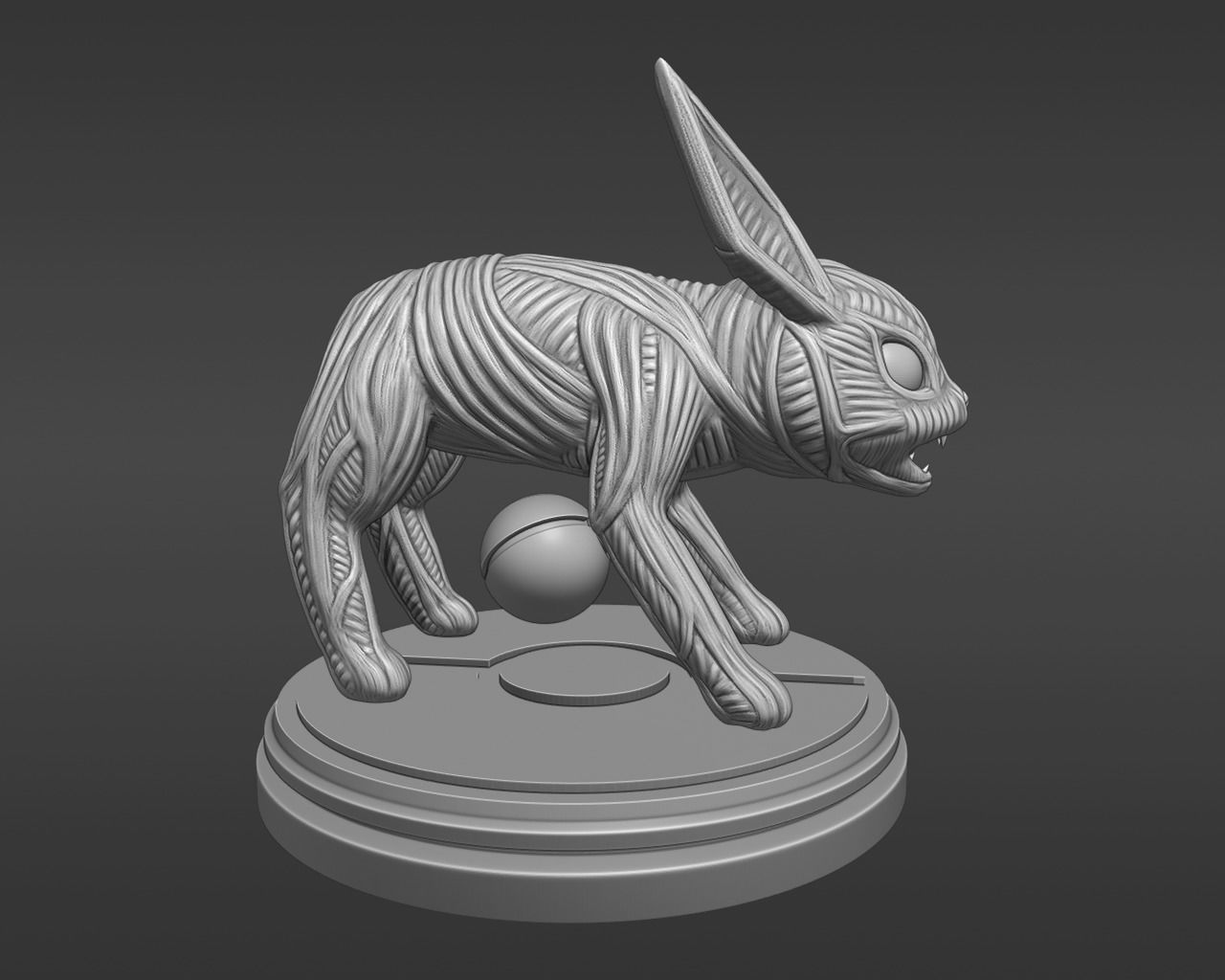 Kitsune Pokemon fox 3D print model_10