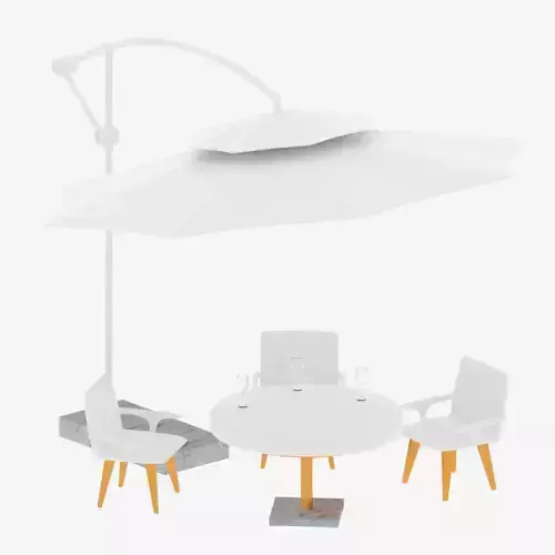 Patio Table and Patio Umbrella