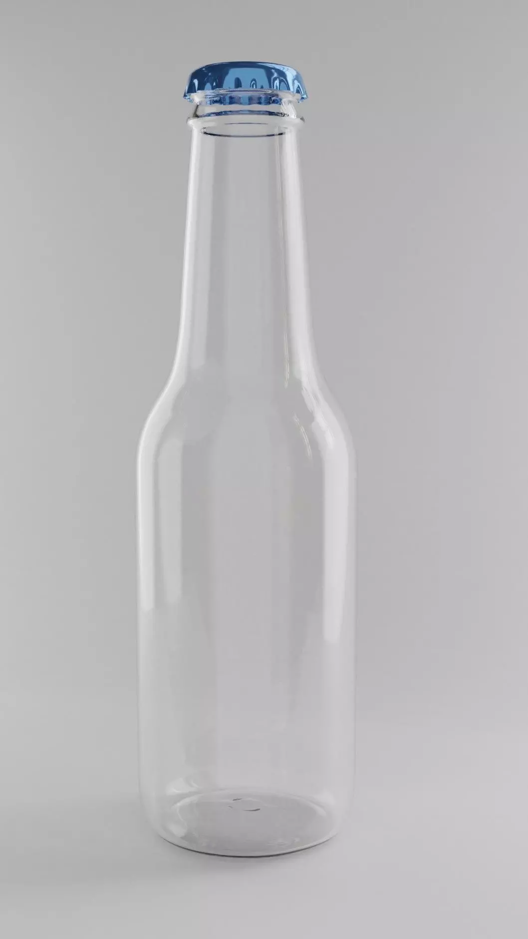 bottle cap and bottle Free 3D model