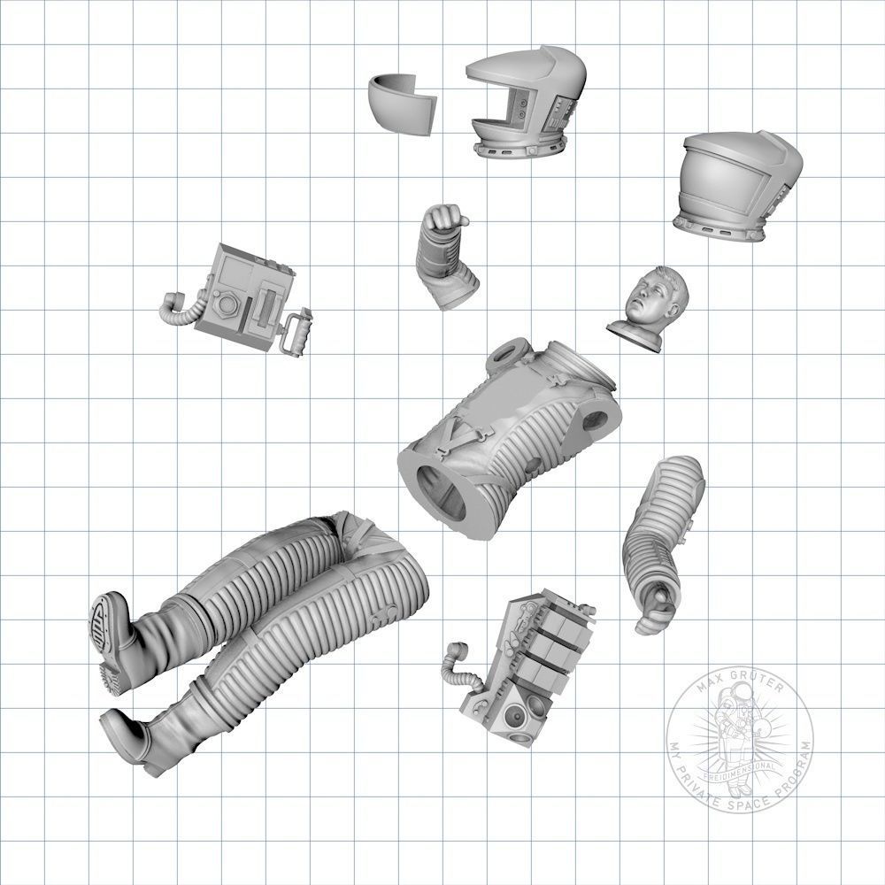 Death Astronaut - 2001 A Space Odyssey  3D print model_5