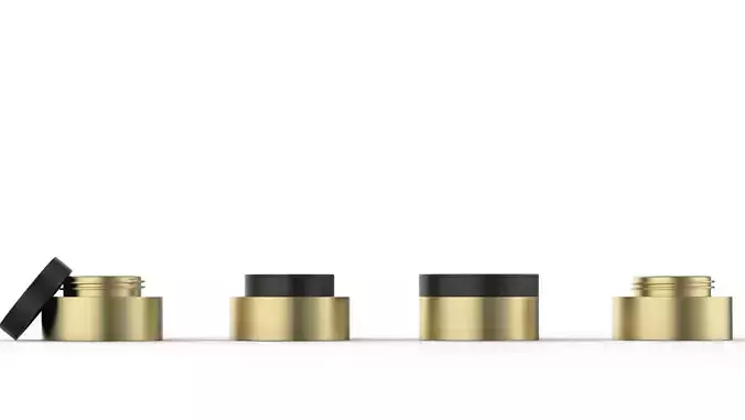  jar for cosmetics cream or gel mockup 3d free