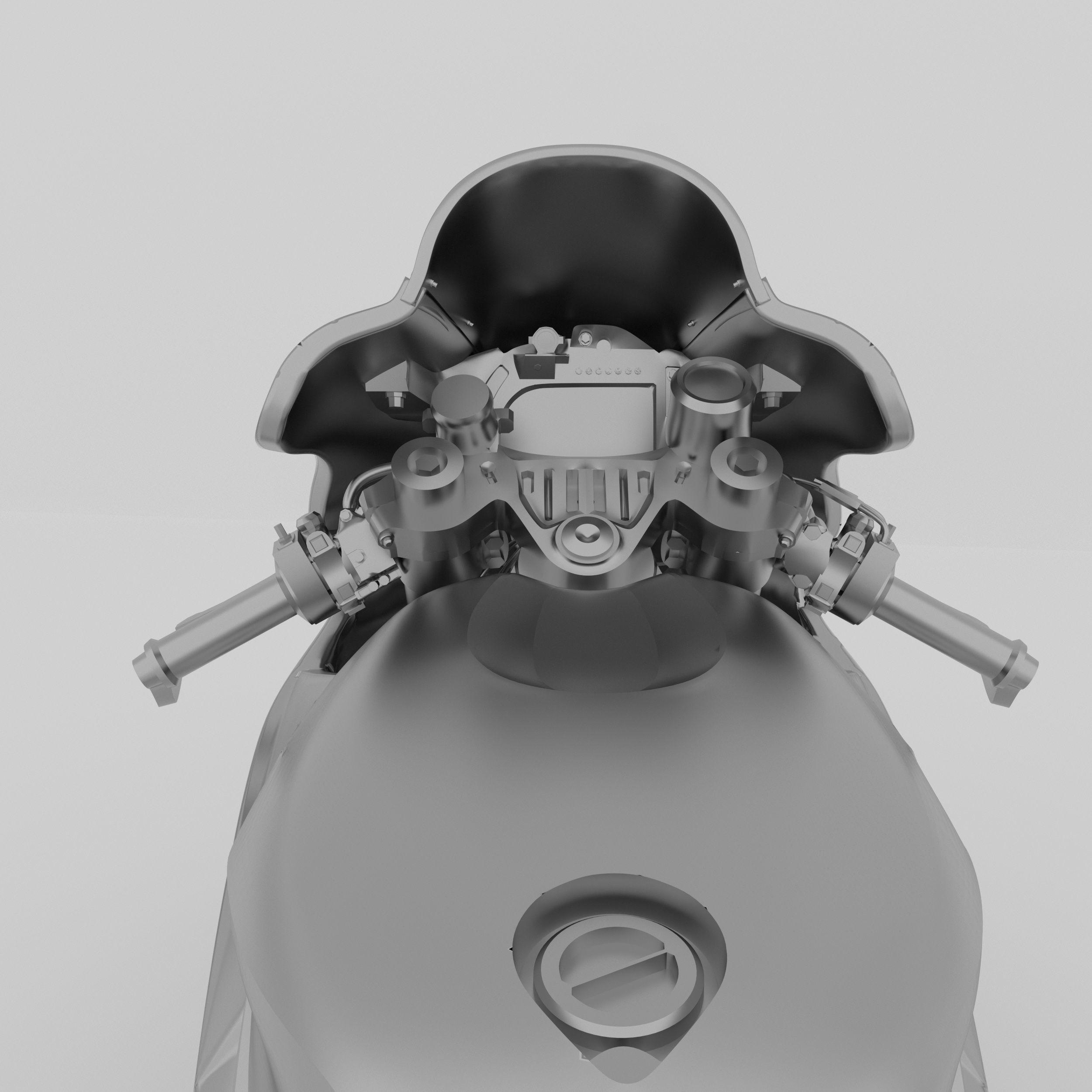 Yamaha YZF-M1 Racing MOTOGP 2020 3D Model  Low-poly 3D model_11