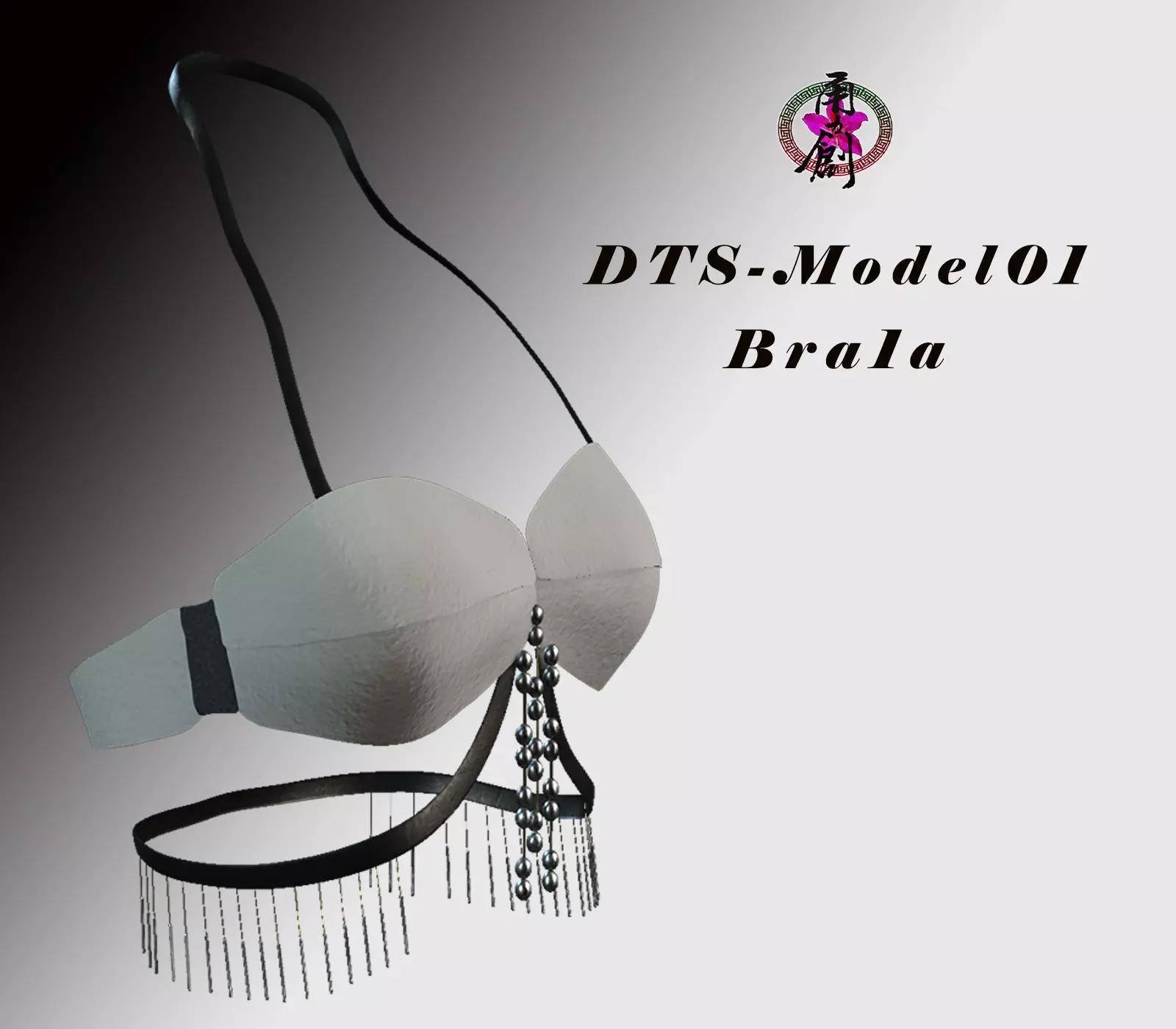 DTS-Model01-Bra1A bra with chains Low-poly 3D model_0