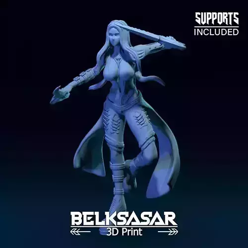 Girl Shadow Dancer 3D print model