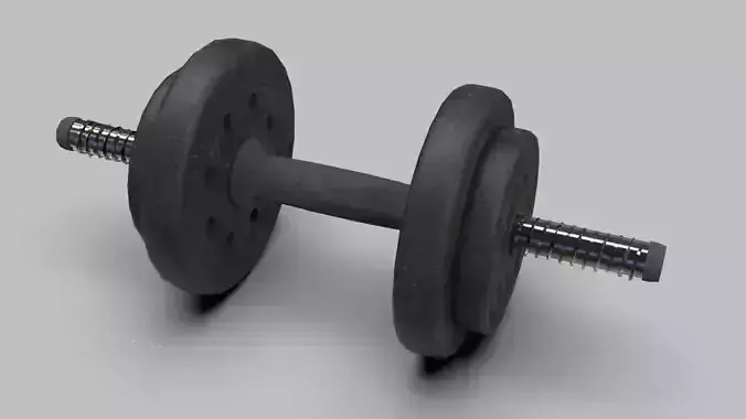 Dumbbells 3D Model dumbbell Low-poly 3D model