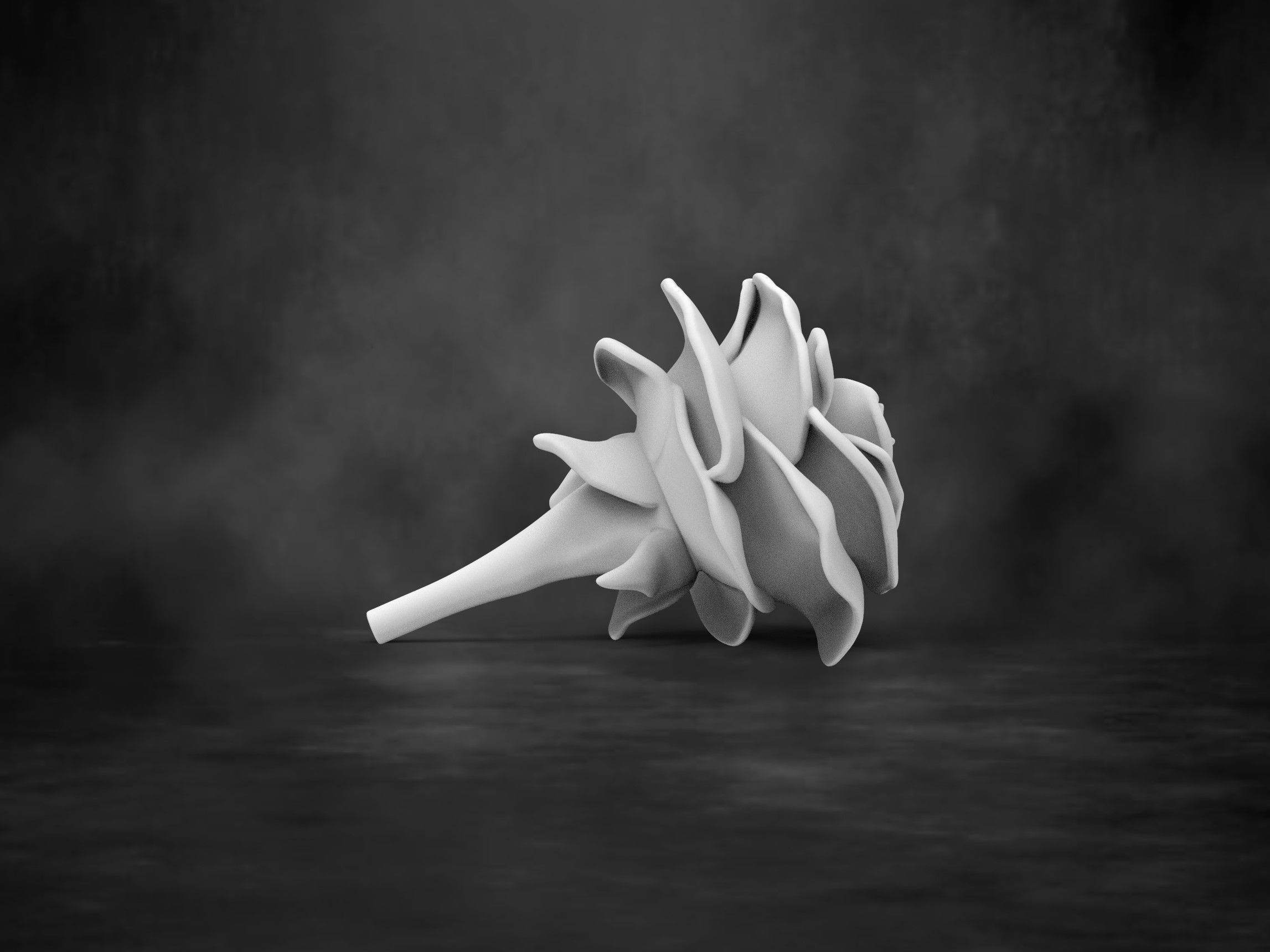 Rose Flower 3D print model_4
