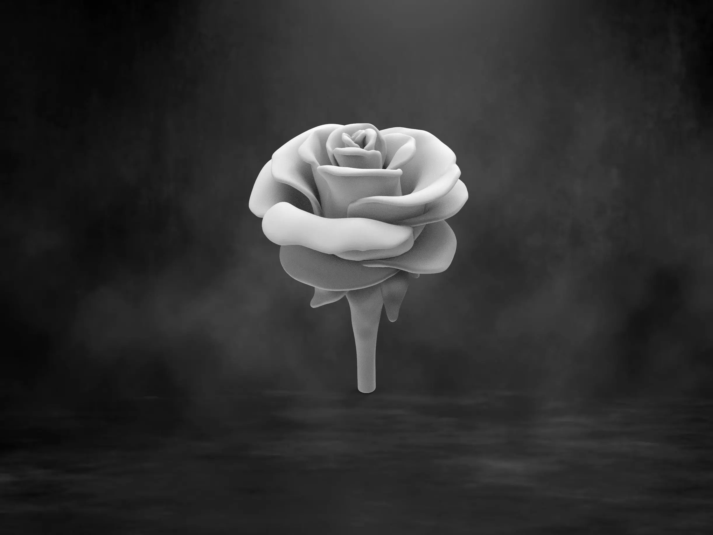 Rose Flower 3D print model_0