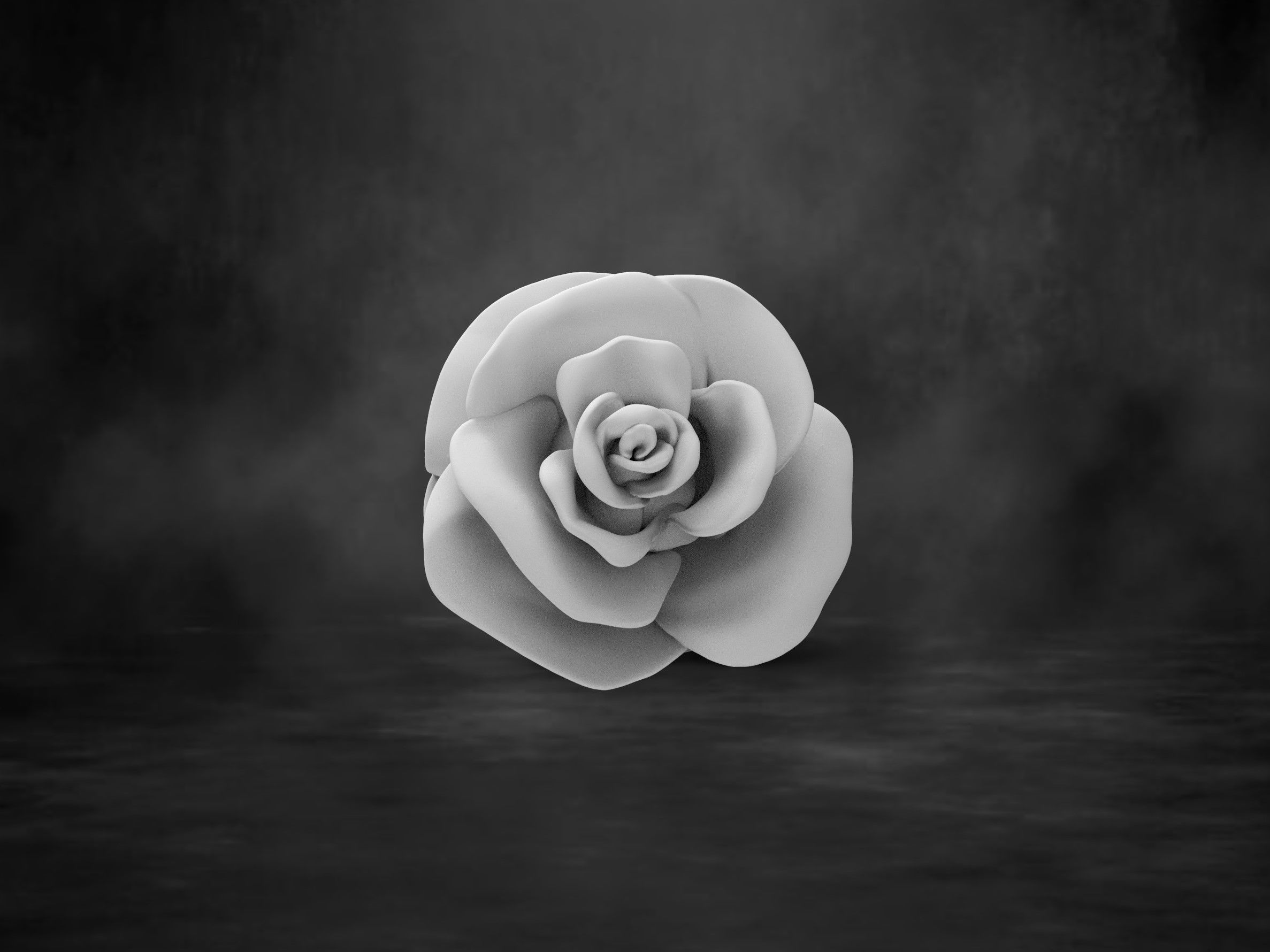Rose Flower 3D print model_5