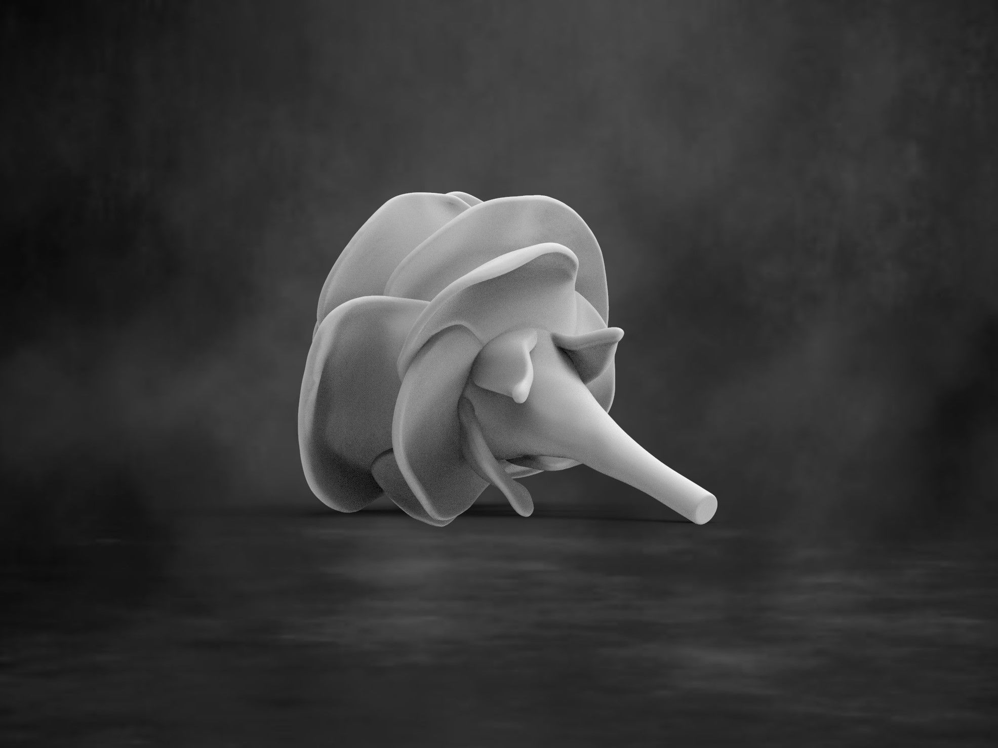 Rose Flower 3D print model_3