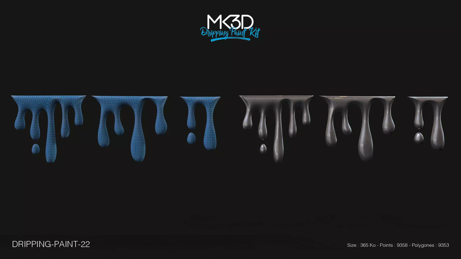 Dripping-paint-22 dripping drips 3D model_0