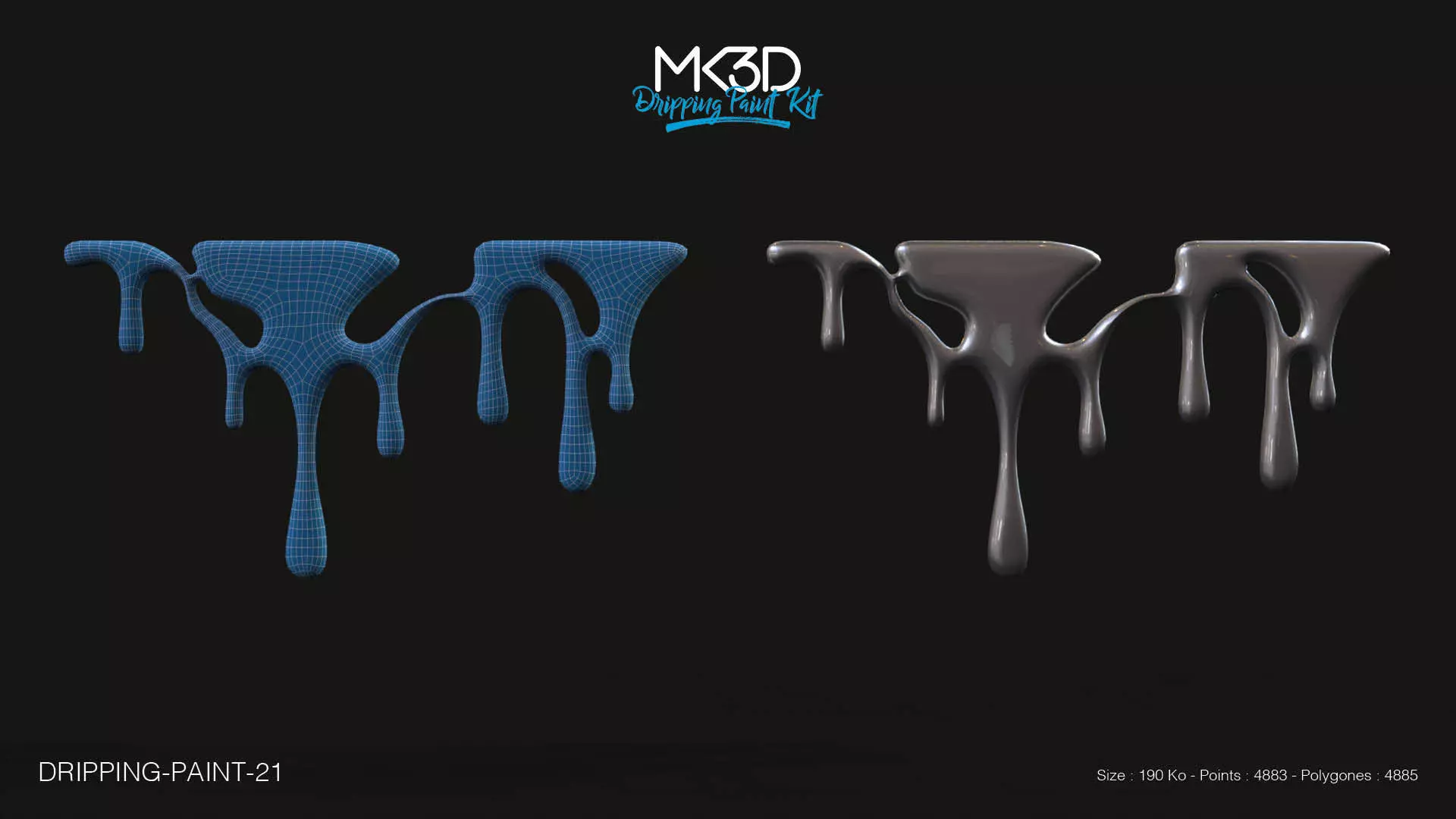 Dripping-paint-21 dmoy - drips 3D model_0