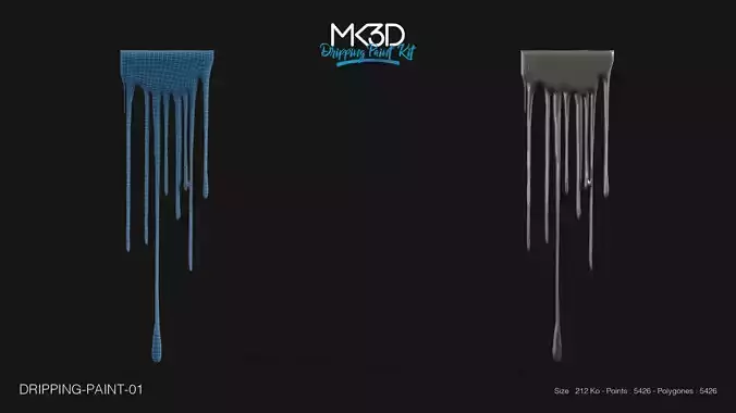 Dripping-paint-01 paint drip 3D model