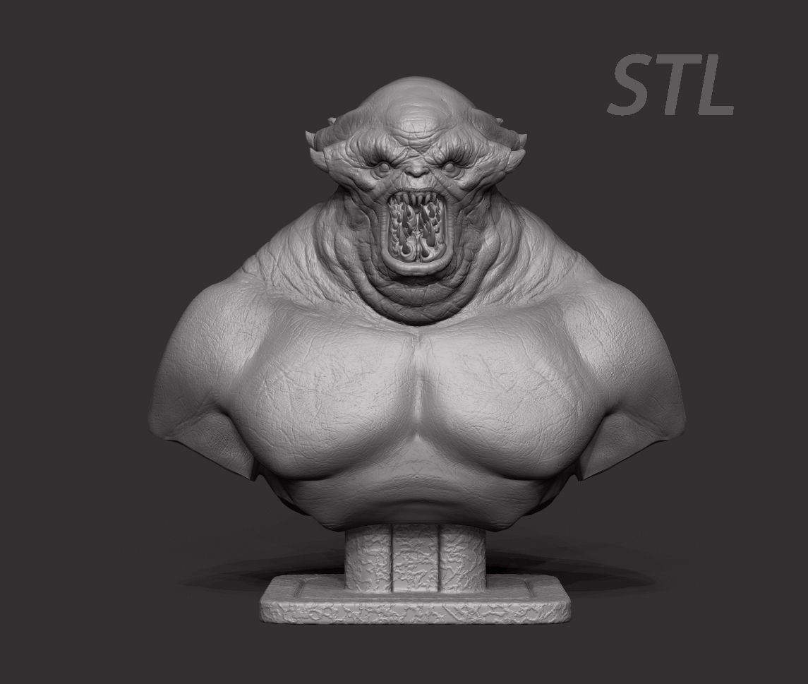 monster stl 3D print model_1