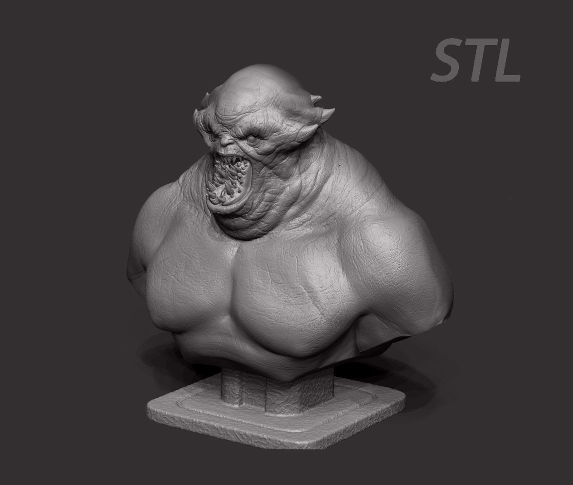 monster stl 3D print model_2
