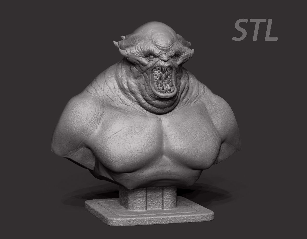 monster stl 3D print model_4